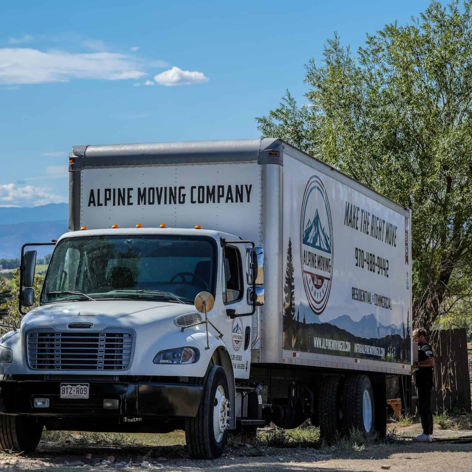 greeley moving company truck alpine moving co